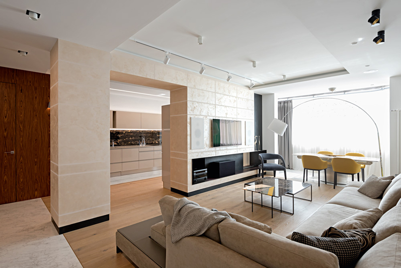 Лаконизм, функциональность, цвет: интерьер квартиры в современном стиле